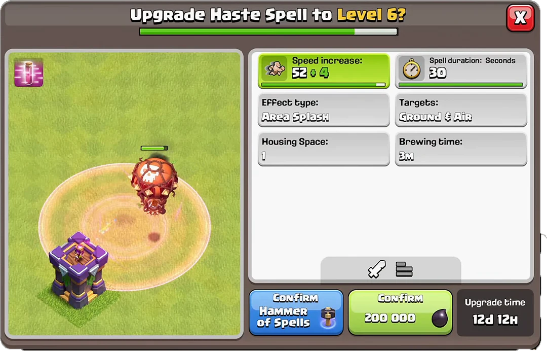 haste new level 6