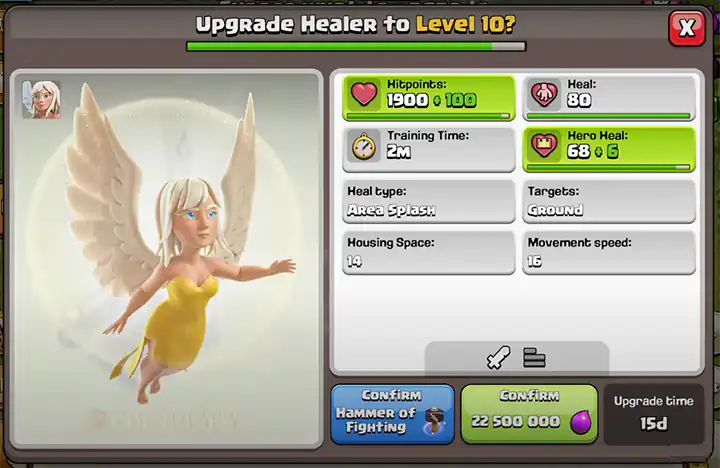 healer new level
