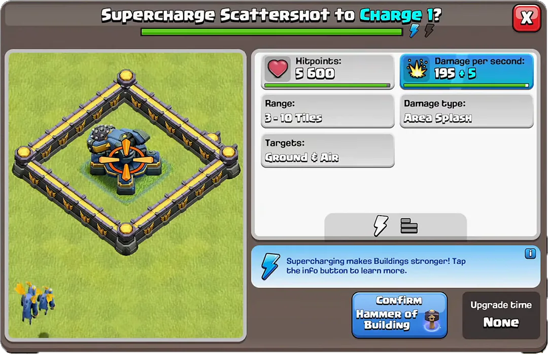 scattershot new level 6 - charge 1
