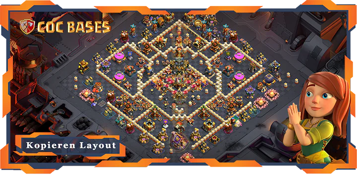Beste Basis RH17 met Link, KriegCKL, Anti 2 Stern layout - Clash of Clans (105)