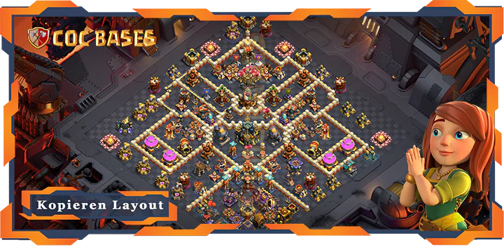 Beste Basis RH17 met Link, KriegCKL, Anti 3 Stern layout - Clash of Clans (101)