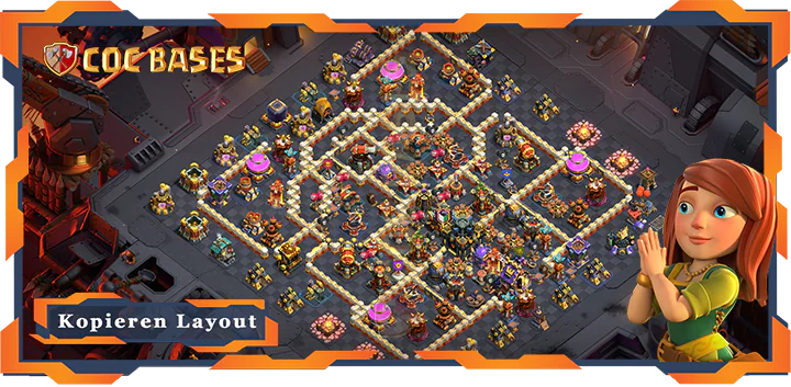 Beste Basis RH17 met Link, KriegCKL, Anti 3 Stern layout - Clash of Clans (141)