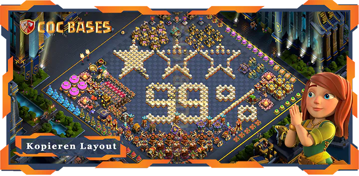 Beste Basis RH17 met Link, Spaß layout - Clash of Clans (120)