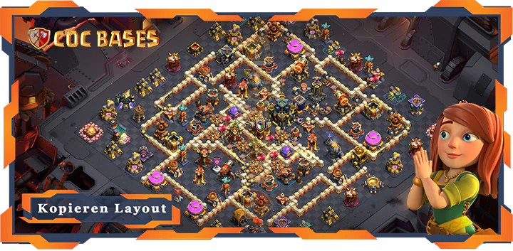 Beste Krieg Basis RH17 met Link, Anti 2 Stern layout - Clash of Clans (131)