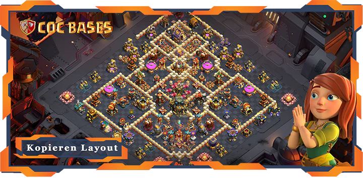 Beste Krieg Basis RH17 met Link, Anti 3 Stern layout - Clash of Clans (116)