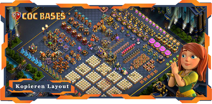 Beste Troll Basis RH17 met Link, Spaß layout - Clash of Clans (139)