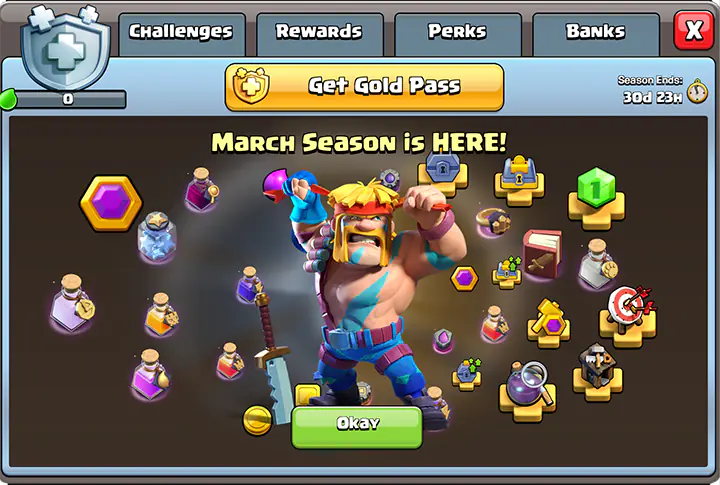 Clash of clans season march 2025 started