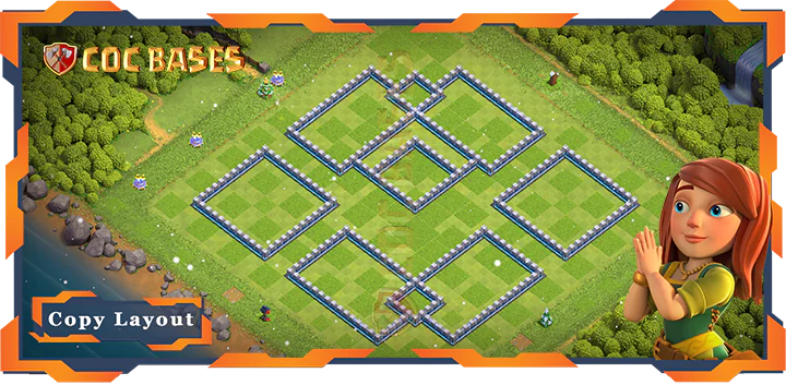 Town Hall 12 Base#204