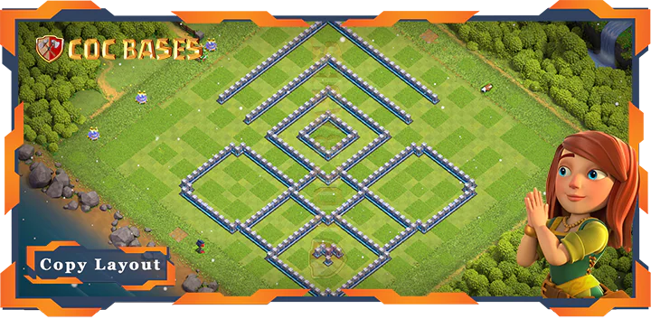 Town Hall 12 Base#166