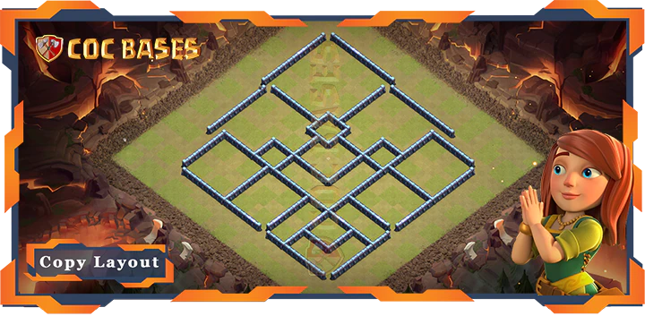 Town Hall 13 Base#166