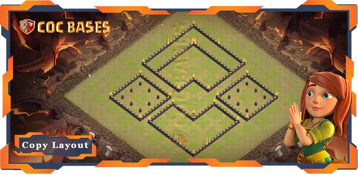 Town Hall 9 Base#158