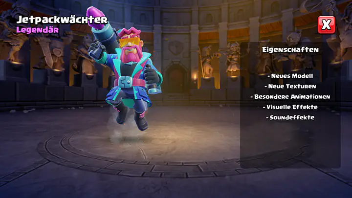 Jetpackwächter huid maart 2025 Clash of Clans 03