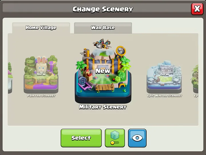 March 2025 season New scenary clash of clans
