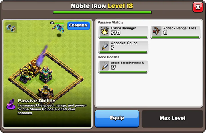 Noble Iron level 18