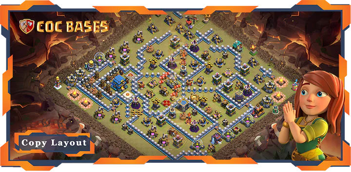Top Base TH12 with Link, WarCWL, Anti Everything Layout - Clash of Clans (293)