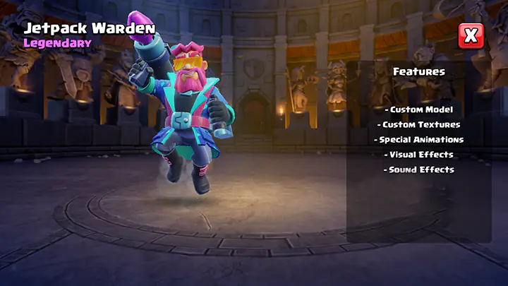 jet pack skin - march 2025 - clash of clans 03