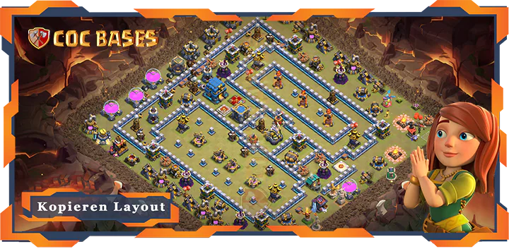Beste Basis RH12 Max Levels met Link, KriegCKL, Anti Alles layout - Clash of Clans (83)