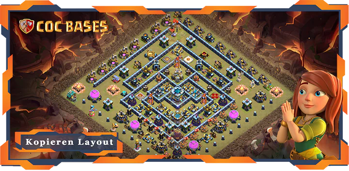 Beste Basis RH13 met Link, KriegCKL, Legenden-Liga, Anti 2 Sterne layout - Clash of Clans (71)
