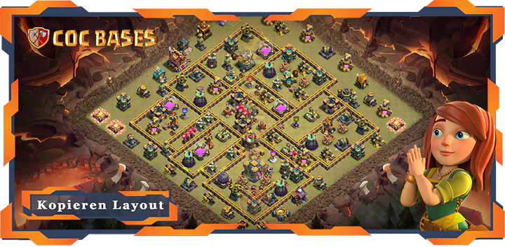 Beste Basis RH14 met Link, KriegCKL, Anti Alles layout - Clash of Clans (140)