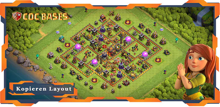 Beste Farmen Basis RH10 met Link, Anti Luft / Elektro Drache, Anti 3 Stern layout - Clash Of Clans (64) 7 Beste Farmen Basis RH10 met Link, Anti Luft Elektro Drache, Anti 3 Stern layout - Clash Of Clans (64)