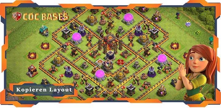 Beste Farmen Basis RH10 met Link, Hybrid, Anti Alles layout - Clash of Clans (142)