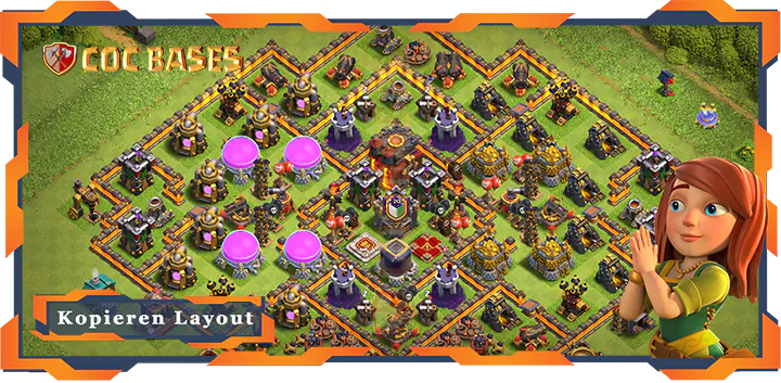 Beste Farmen Basis RH10 met Link, Hybrid, Anti Alles layout - Clash of Clans (143)