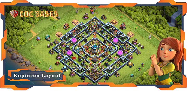 Beste Farmen Basis RH13 met Link, Legenden-Liga, Hybrid layout - Clash of Clans (67)