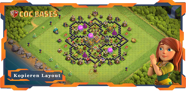 Beste Farmen Basis RH8 met Link - Clash of Clans (61)