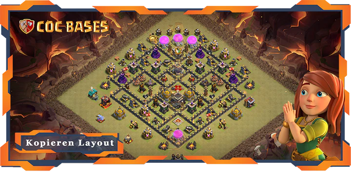 Beste Krieg Basis RH9 met Link, Anti 3 Stern, Anti Alles layout - Clash of Clans (88) 11 Beste Krieg Basis RH9 met Link, Anti 3 Stern, Anti Alles layout - Clash of Clans (88)