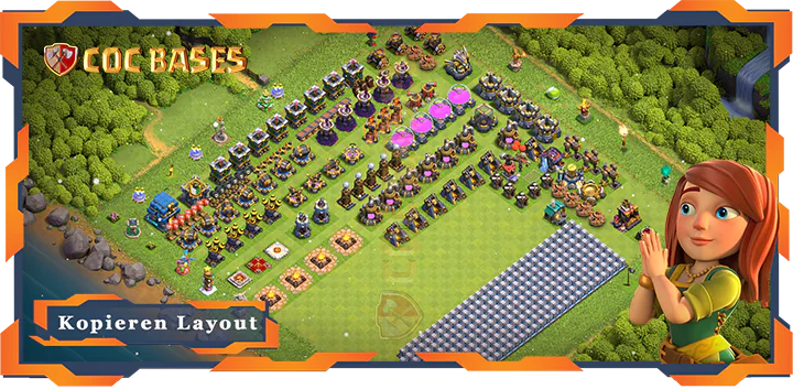Beste Troll Basis RH12 Max Levels met Link, TrollSpaß layout - Clash of Clans (86)