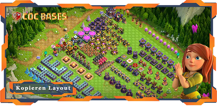 Beste TrollSpaß Basis RH15 met Link, Spaß layout - Clash of Clans (111)