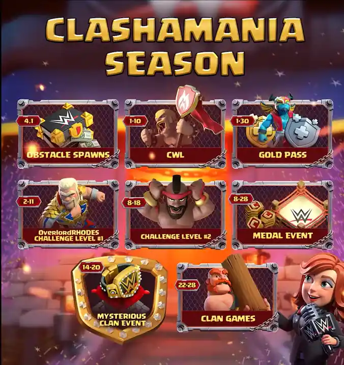 Clash of Clans April 2025 Season Calender