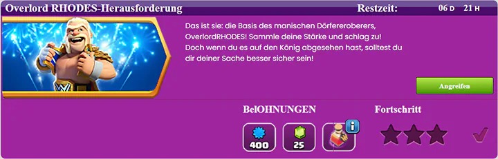 Overlord RHODES-Herausforderung