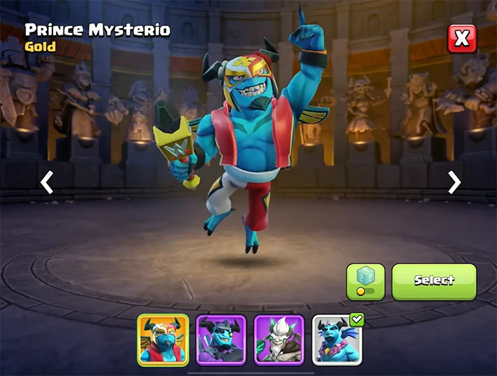 Prince Mysterio - Hero skin for Minion Prince - WWE theme