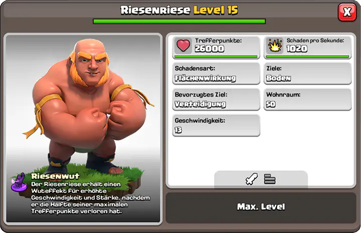 RiesenRiese max level 15