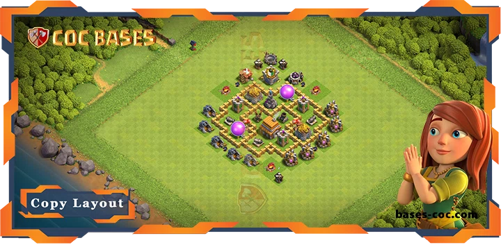 Top Anti 3 Star Base TH5 with Link, Anti Air, Defense Layout - Clash of Clans (74) 10 Top Anti 3 Star Base TH5 with Link, Anti Air, Defense Layout - Clash of Clans (74)