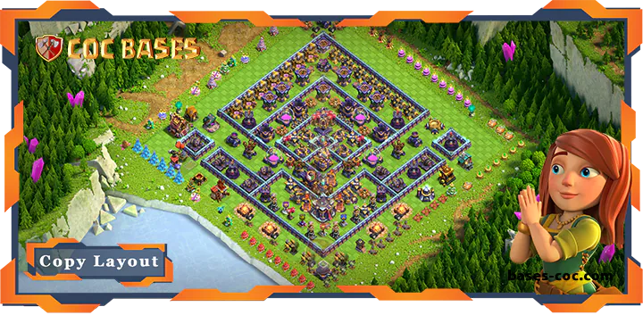 Top Base TH15 with Link, Anti 3 Star, Anti Everything Layout - Clash of Clans (185) 4 Top Base TH15 with Link, Anti 3 Star, Anti Everything Layout - Clash of Clans (185)