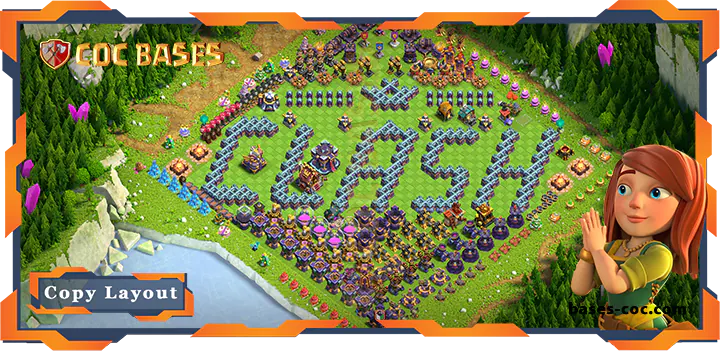Top Troll Base TH15 with Link, Funny Layout - Clash of Clans (157)