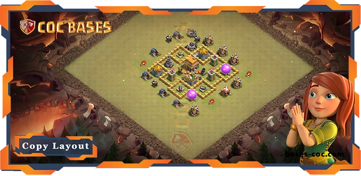 Top War Base TH5 with Link, Anti 2 Star Layout - Clash of Clans (90) 7 Top War Base TH5 with Link, Anti 2 Star Layout - Clash of Clans (90)