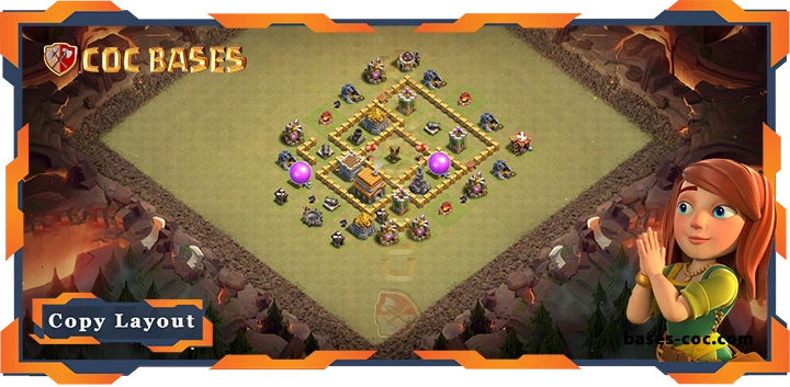 Top War Base TH5 with Link, Anti 3 Star, Anti Air Layout - Clash of Clans (64) 8 Top War Base TH5 with Link, Anti 3 Star, Anti Air Layout - Clash of Clans (64)
