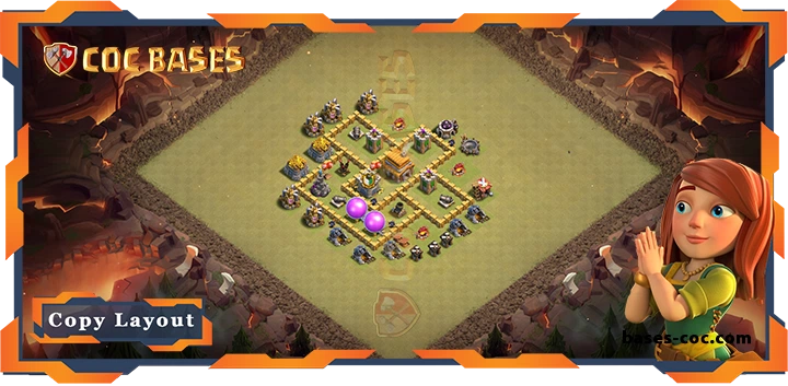 Top War Base TH5 with Link, Anti 3 Star Layout - Clash of Clans (99) 10 Top War Base TH5 with Link, Anti 3 Star Layout - Clash of Clans (99)