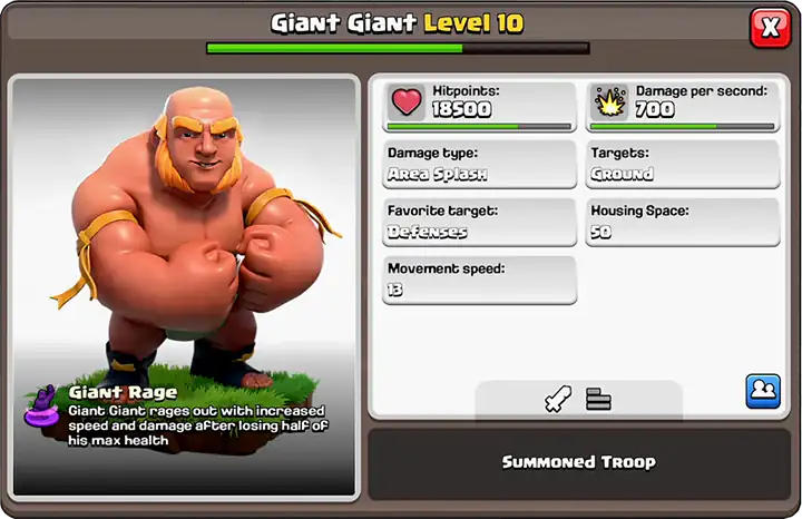 giant giant level 10
