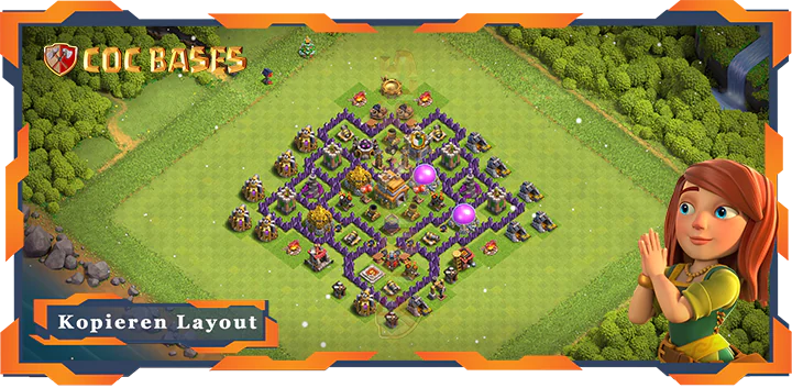 Beste Anti 3 Stern Basis RH7 met Link, Anti Alles Layout - Clash of Clans (122) 8 Beste Anti 3 Stern Basis RH7 met Link, Anti Alles Layout - Clash of Clans (122)