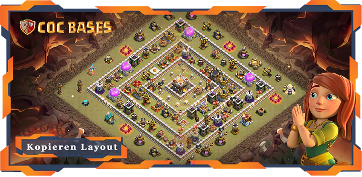 Beste Basis RH11 met Link, Anti 3 Stern, KriegCKL, Anti Alles layout - Clash of Clans (91)