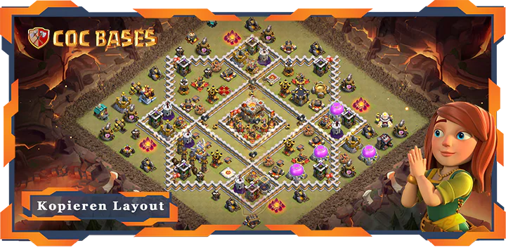 Beste Basis RH11 met Link, KriegCKL, Anti 3 Stern, Anti Alles layout - Clash of Clans (82)
