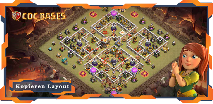 Beste Basis RH11 met Link, KriegCKL, Anti 3 Stern layout - Clash of Clans (147)