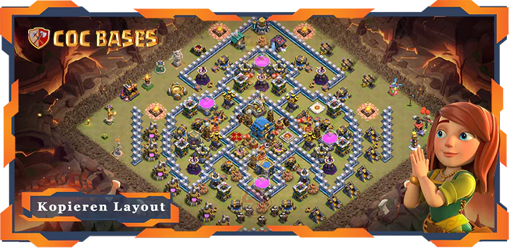 Beste Basis RH12 met Link, KriegCKL layout - Clash of Clans (138)