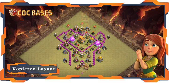 Beste Basis RH6 mit Link, KriegCKL, Anti Alles Layout - Clash of Clans (62)