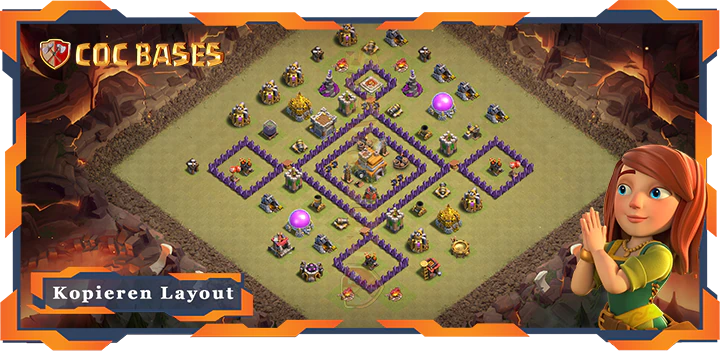 Beste Basis RH7 met Link, KriegCKL, Anti Alles Layout - Clash of Clans (90)