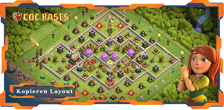 Beste Farmen Basis RH11 met Link, Hybrid, Anti Alles layout - Clash of Clans (115)